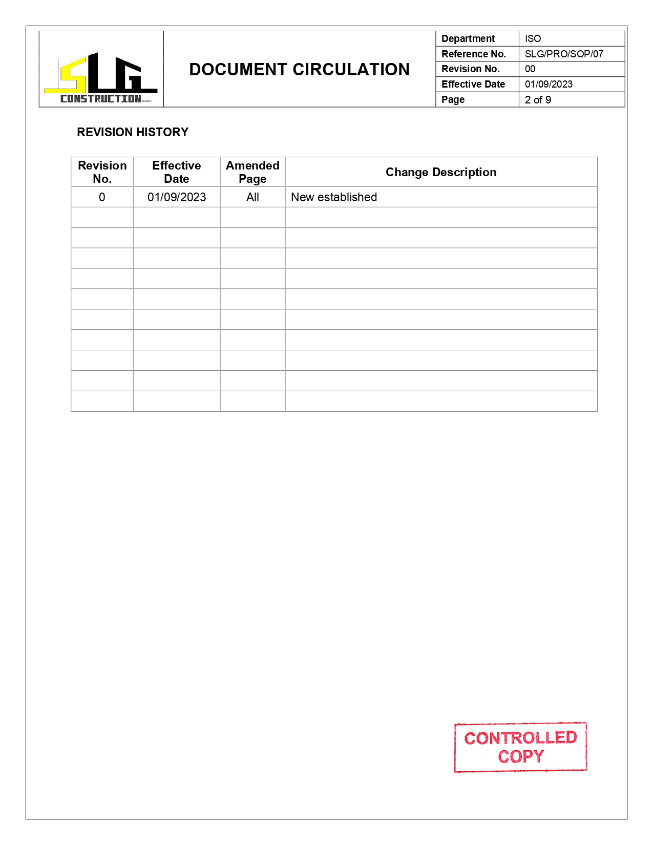 SLG-PRO-SOP Page 2